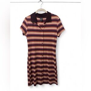 Wild Fable Striped Button-Down Mini Dress | M